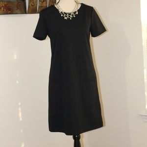 Gap, black  shift short sleeve dress ......